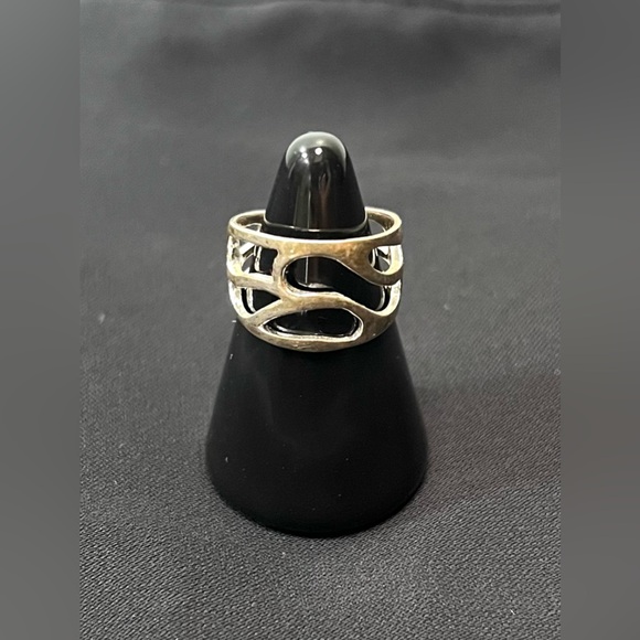 Jewelry - Sterling Silver Open Wave Wide Band Ring